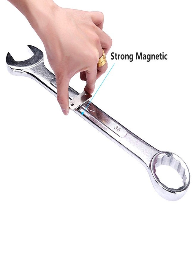 SAISN Cabinet Door Magnets Sliding Door Closer Magnet Catch Door Latch Stainless Steel Drawer Hardware for Kitchen Cupboard (6 Pack,Ultra Thin) - Image 3